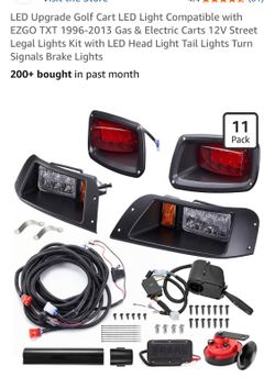 VVAVV upgraded golf cart LED lights/EZGO TXT 19 96–2013