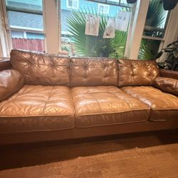 Leather couch 