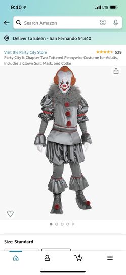 IT costume Size S In Mens