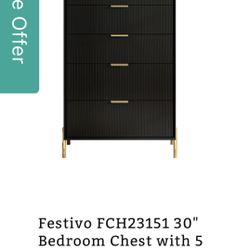 Bedroom Chest 5 Drawers
