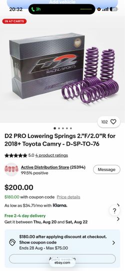 D2 lowering springs