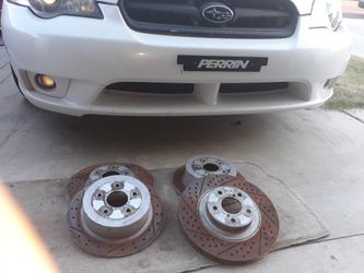 05 Subaru Outback Drilled rotors.