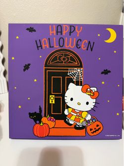 Hello Kitty Happy Halloween canvas