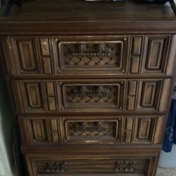 Brown Wood Dresser