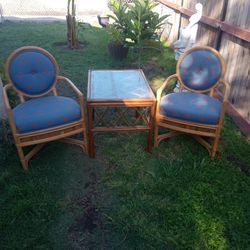 Bamboo Chairs And Table