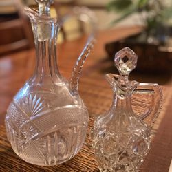 Crystal Decanters. 