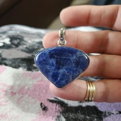 Blue Natural Stone Pendant