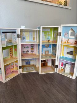 Real wood doll house