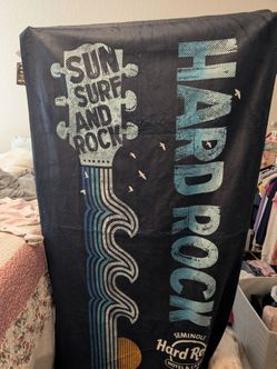 Large Hard Rock casino towel