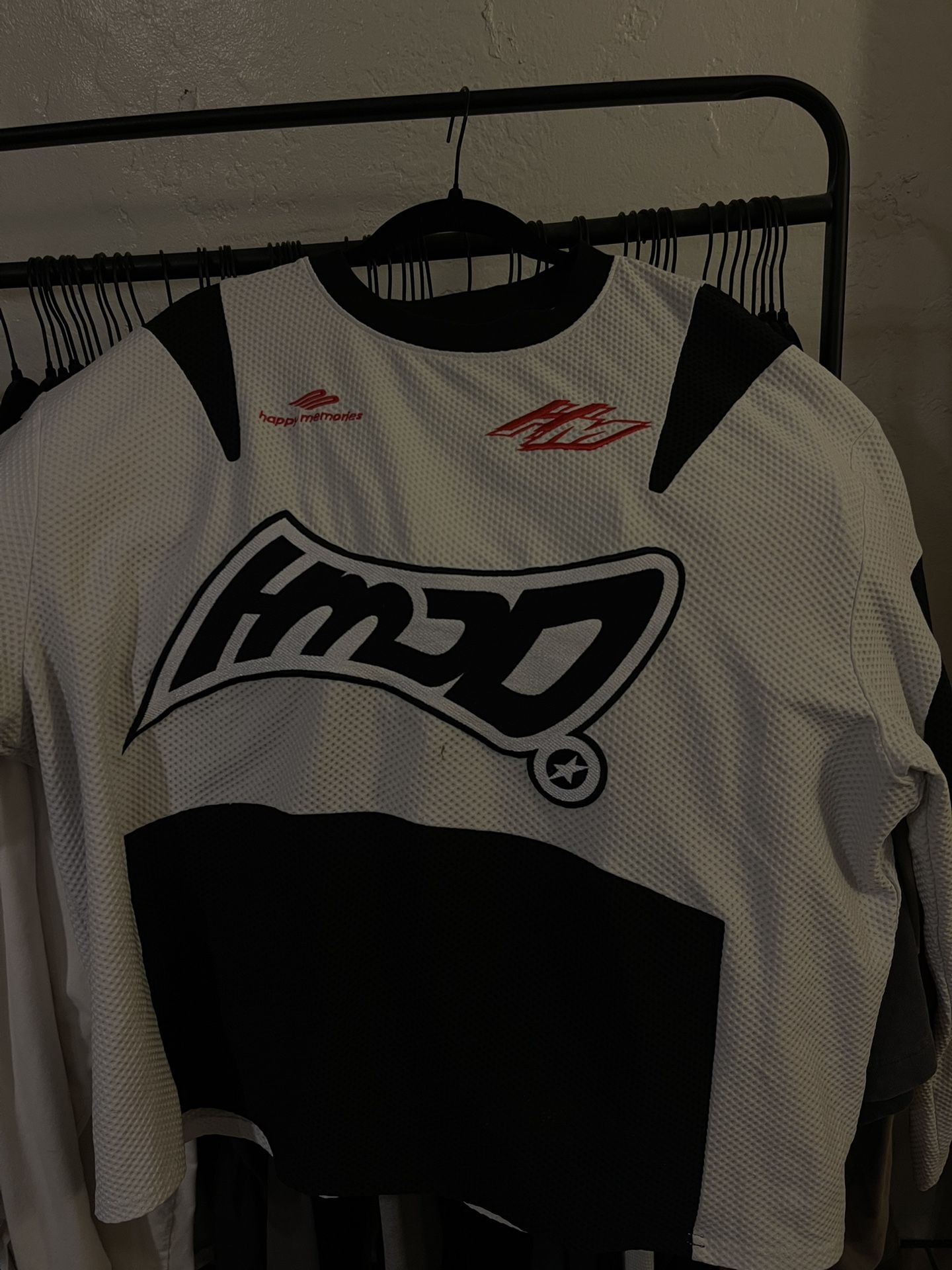 HMDD men’s Moteaux Jersey White/ Black/ Red