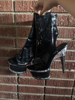 Pleaser Platform Heels, Goth Size 10W