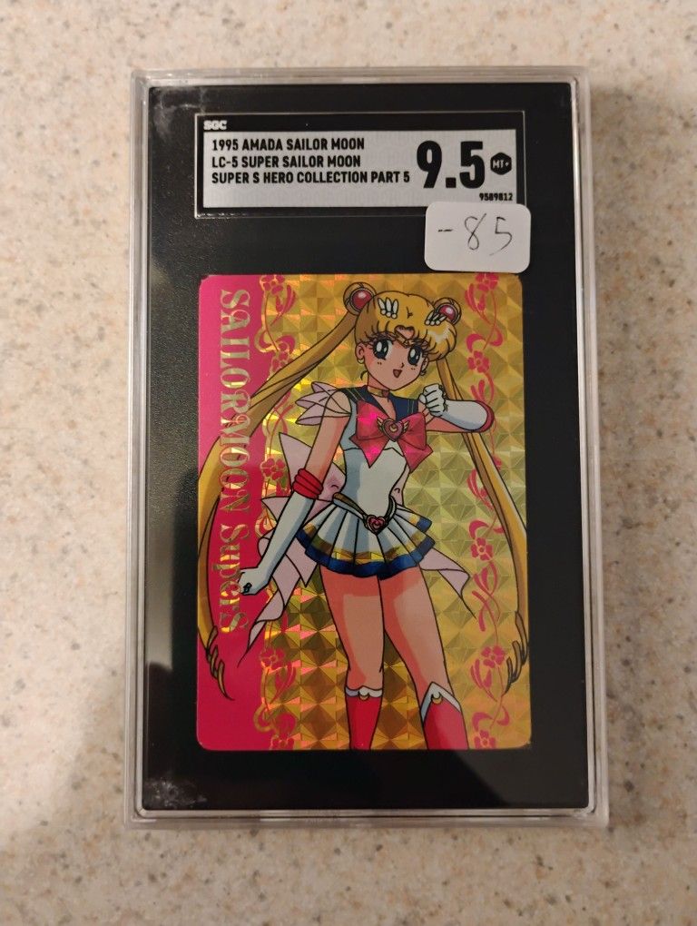 1995 sailor moon graded card 9.5