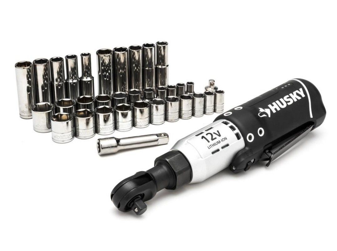 Husky 3/8 1/4 ratchet 12v cordless powered matraca electrica