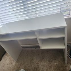 Small White Study Desk