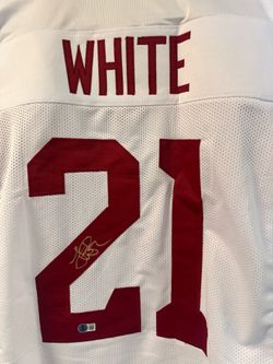 Custom USC LenDale White jersey autographed