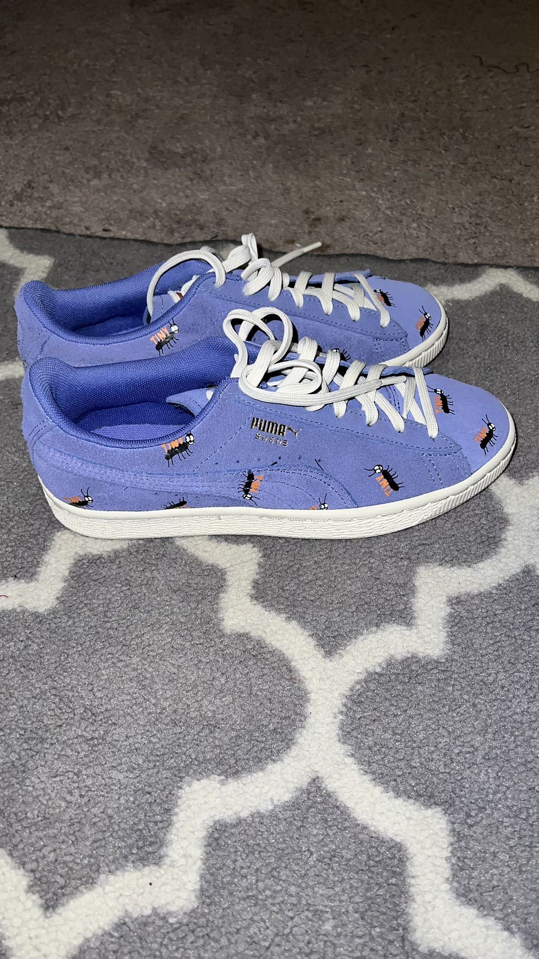 Purple puma Basket Kids Size 5.5