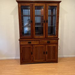 China Cabinet 75” H X49” W X 17” D.