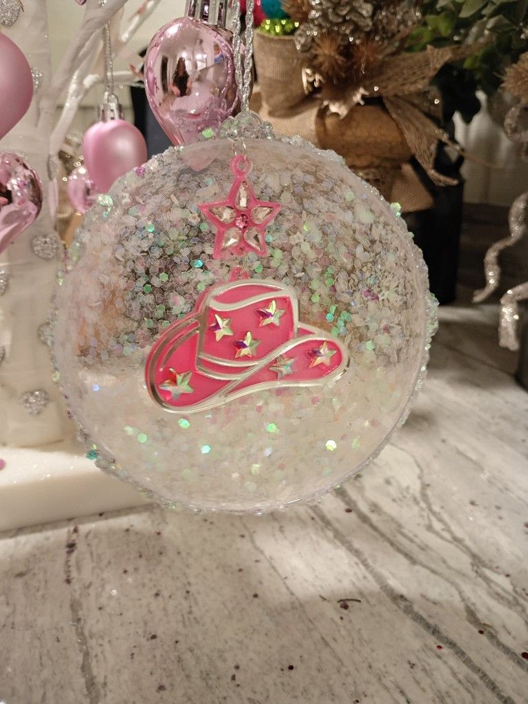 Super Cute Cowgirl Hat Ornament