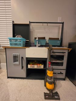 Modern Wooden Play Kitchen