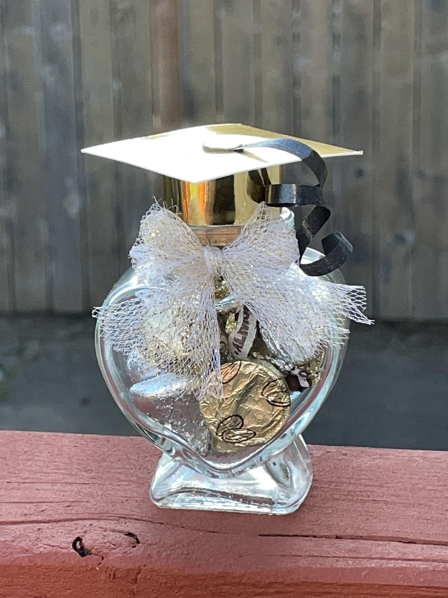 Graduate Gold Candy Heart Jar