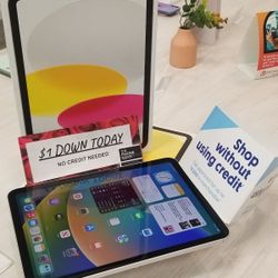 Apple iPad 10th Gen Brand New Tablet - $1 DOWN TODAY, NO CREDIT NEEDED