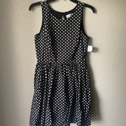 Brand new womans Emerald Sundae brand Black and White Polka Dot Dress Up for Sale