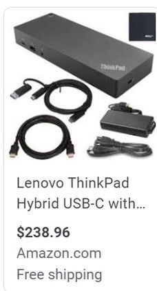 lenovo thinkpda dock USB-C hybrid