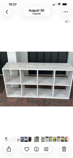12-Cube Storage Organizer Shelf Unit