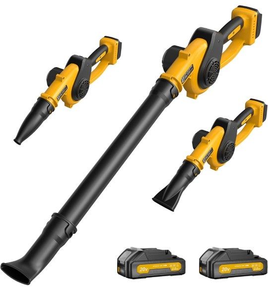 PILENTO Cordless Leaf Blower (2 Batteries) - New Open Box