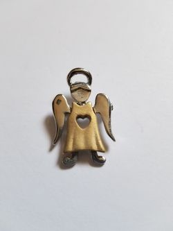 Angel Pin with Matte Gold Color