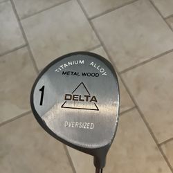 Delta Metal Wood Titanium Alloy Oversized Driver True Temper Century Steel RH