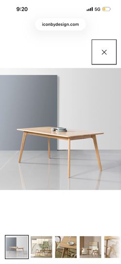 Solid White Oak Dining Table And Chairs