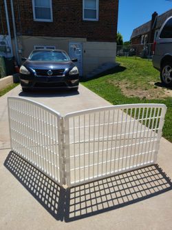 White Doggie Barrier Fence