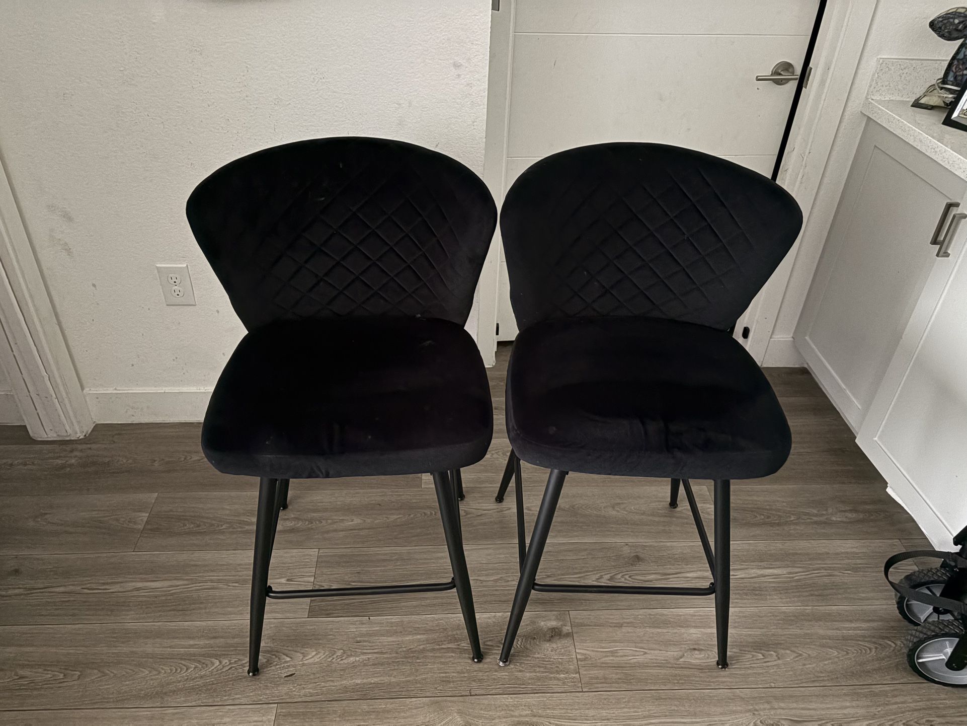 Velvet Kitchen Bar Stools