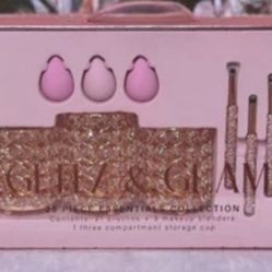 PINK GLITZ AND GLAM 25 PIECE MAKEUP BRUSH SET