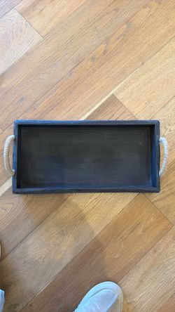 Black Wood Tray
