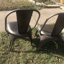 Dos Sillitas Metal Para Niños 