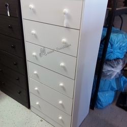 White Tall Bedroom Dresser!