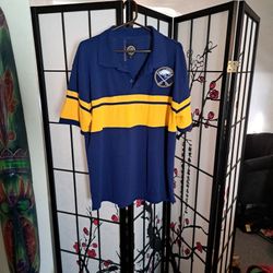 Men's Buffalo Sabres NHL Polo Shirt Jersey XL