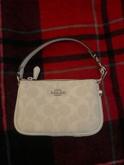 Coach White Wristlet
