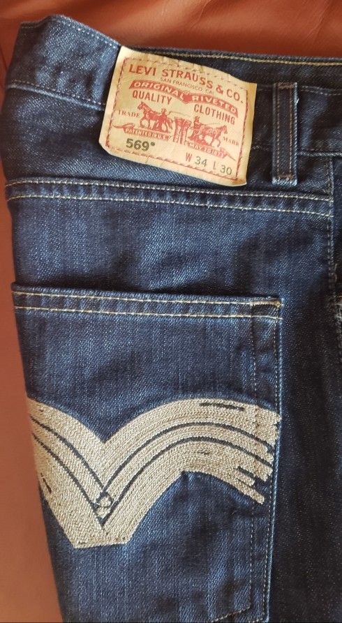 Classic Levis 569 Loose Fit Mens Jeans
