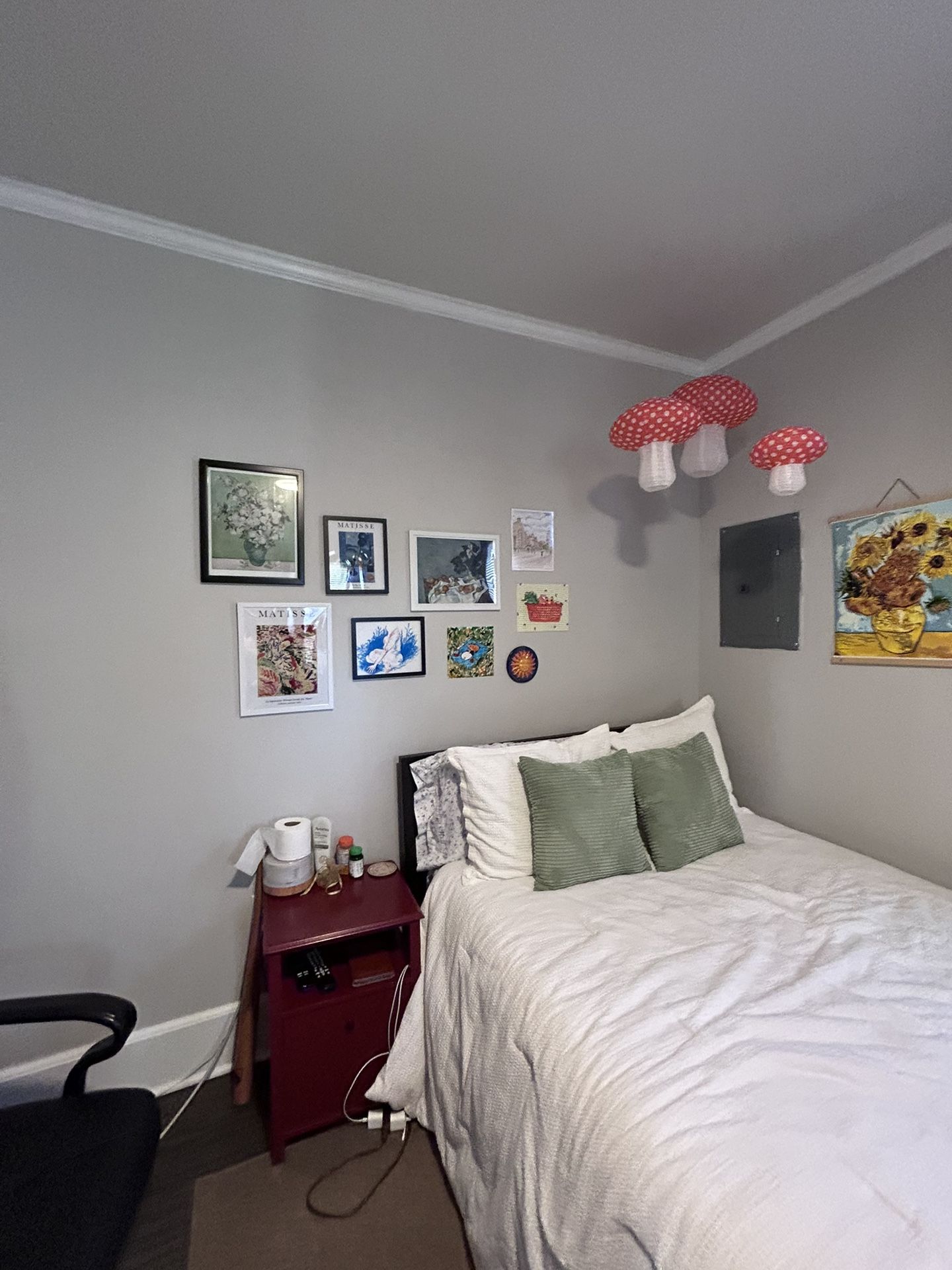 Complete Bed + Living Room Furniture Set – Bed w/ Drawers, Mattress, Dresser, Desk + More – $850 OBO