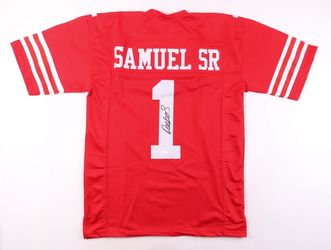 Deebo Samuel Signed And authenticated Custom jersey.