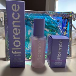 NEW FLORENCE BY MILLS 3 PIECE SKINCARE SET FULL SIZE $25!!