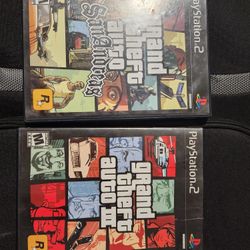 GTA 3
GTA SAN ANDREAS 
Playstation 2