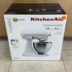 KITCHEN AID CLASSIC TILT-HEAD MIXER K45SSWH WHITE