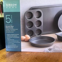 Gibson, Non-stick Still Bakeware Set Of 5 Pieces 