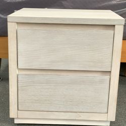 Topcobe 2 drawer stone grey nightstand