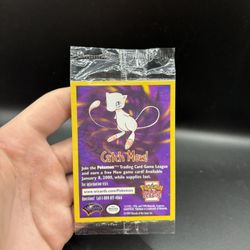 SEALED "Catch Mew" Pokemon PIKACHU Card BLACK STAR PROMO Set#4 Movie WB Stamped Near Mint Condition Pokemon Card