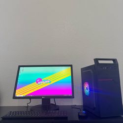 Custom Budget PC Computer Bundle (i5 6500, DDR4 RAM, NVIDIA GPU, SSD + HDD, Monitor Keyboard Mouse)